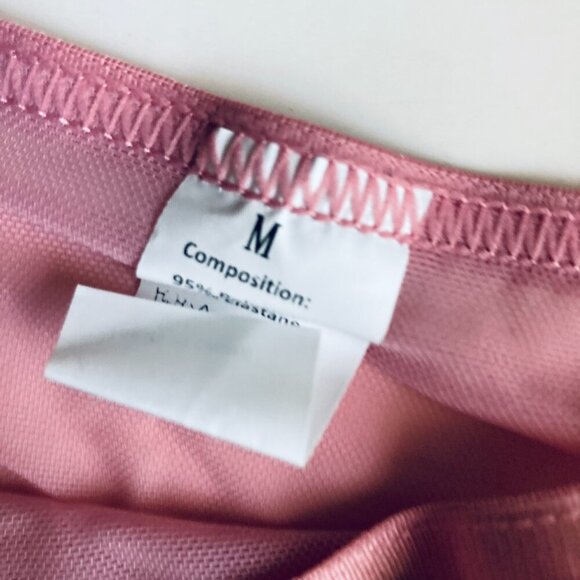 🍒 5/$25 🍒 Pretty Sheer Pink Mesh Underwear with Rhinestones - Picture 5 of 7